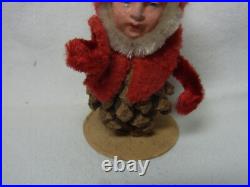 Gnome Pine Cones Antique German Ca. 1920s #BP2