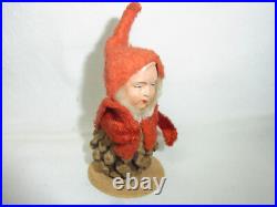 Gnome Pine Cones Antique German Ca. 1920s #BP2