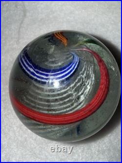 Gorgeous Antique German Handmade Latticino Core Swirl Marble 2 Liberty Colors Gorgeous Antique German Handmade Latticino Core Swirl Marble 2 Liberty Colors