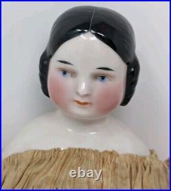 Gorgeous Antique German Porcelain Doll 15 Inches Sewn Gloves Gorgeous Antique German Porcelain Doll 15 Inches Sewn Gloves
