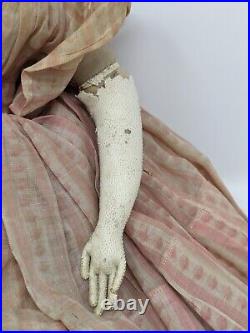 Gorgeous Antique German Porcelain Doll 15 Inches Sewn Gloves Gorgeous Antique German Porcelain Doll 15 Inches Sewn Gloves