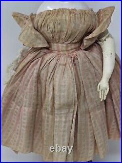 Gorgeous Antique German Porcelain Doll 15 Inches Sewn Gloves Gorgeous Antique German Porcelain Doll 15 Inches Sewn Gloves