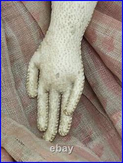 Gorgeous Antique German Porcelain Doll 15 Inches Sewn Gloves Gorgeous Antique German Porcelain Doll 15 Inches Sewn Gloves