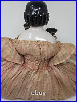 Gorgeous Antique German Porcelain Doll 15 Inches Sewn Gloves Gorgeous Antique German Porcelain Doll 15 Inches Sewn Gloves