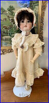Gorgeous Rare Antique 30 German Bisque Socket Head Doll Marked G & C 214/16