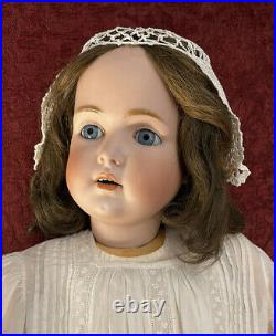 Grand Antique German Bisque Head Kestner 171 Doll Excelsior Jointed ORG Body 32