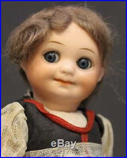 Great Character Antique Bisque Doll Am 323 Googly All Original