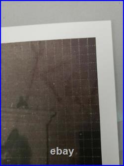 Gus Fink signed blotter art vintage altered photo dark art German Sheppard