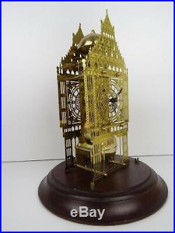 HERMLE Vintage Antique Big Ben Skeleton Domed Glass German Clock (Junghans era)