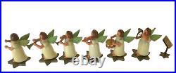 HTF Vintage Antique Erzgebirge STERNKOPF Angel Musicians Base German Wood 1940s HTF Vintage Antique Erzgebirge STERNKOPF Angel Musicians Base German Wood 1940s