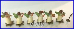 HTF Vintage Antique Erzgebirge STERNKOPF Angel Musicians Base German Wood 1940s HTF Vintage Antique Erzgebirge STERNKOPF Angel Musicians Base German Wood 1940s