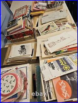 HUGE Lot Vintage/Antique Ephemera Cabinet Cards Maps Booklets Postcards Letters