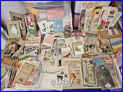 HUGE Lot Vintage/Antique Ephemera Cabinet Cards Maps Booklets Postcards Letters