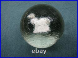 HUGE Vintage Antique Handmade German Sulphide Marble UNIQUE DOG -2 1/8 Nice