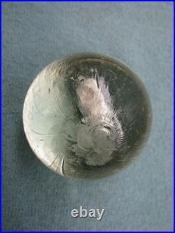 HUGE Vintage Antique Handmade German Sulphide Marble UNIQUE DOG -2 1/8 Nice