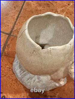 Heubach German Antique Art Nouveau Egg Shell Baby Boy Child Candy Rare Broken