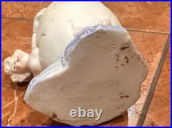 Heubach German Antique Art Nouveau Egg Shell Baby Boy Child Candy Rare Broken