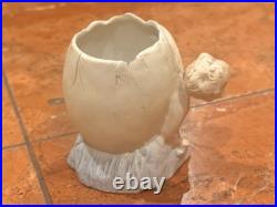 Heubach German Antique Art Nouveau Egg Shell Baby Boy Child Candy Rare Broken