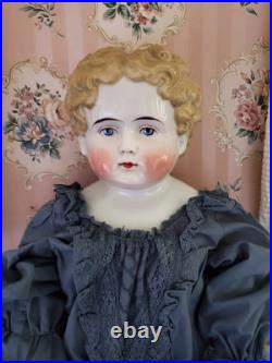Impressive 25 Antique German Blonde China Head Doll Alt Beck Gottschalk Impressive 25 Antique German Blonde China Head Doll Alt Beck Gottschalk