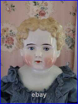 Impressive 25 Antique German Blonde China Head Doll Alt Beck Gottschalk Impressive 25 Antique German Blonde China Head Doll Alt Beck Gottschalk