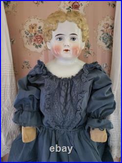 Impressive 25 Antique German Blonde China Head Doll Alt Beck Gottschalk Impressive 25 Antique German Blonde China Head Doll Alt Beck Gottschalk