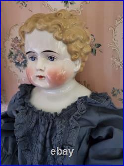 Impressive 25 Antique German Blonde China Head Doll Alt Beck Gottschalk Impressive 25 Antique German Blonde China Head Doll Alt Beck Gottschalk