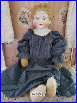 Impressive 25 Antique German Blonde China Head Doll Alt Beck Gottschalk Impressive 25 Antique German Blonde China Head Doll Alt Beck Gottschalk