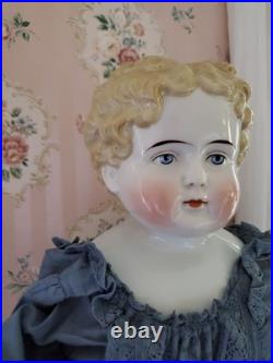 Impressive 25 Antique German Blonde China Head Doll Alt Beck Gottschalk Impressive 25 Antique German Blonde China Head Doll Alt Beck Gottschalk