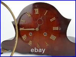 JUBA Mantel Shelf Clock Vintage Antique German 8 day (Junghans Hermle era)