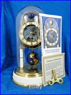 Kaiser Universe Blue 400 Day German Anniversary Clock Restored. Nice Gift