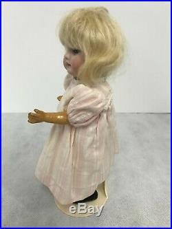 Kestner 143 Child Doll 8 original Body, Wig and Blue Sleep Eyes