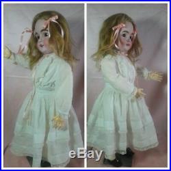 Kestner # L164 Antique Bisque Doll All Original Body Wig Dress shoes 30 Great