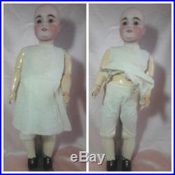 Kestner # L164 Antique Bisque Doll All Original Body Wig Dress shoes 30 Great