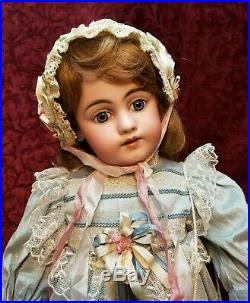 LARGE 27 Antique German Simon Halbig 1009 Bisque Socket Head Doll Beauty