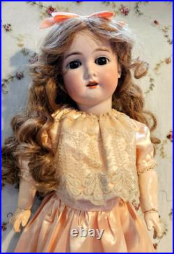 LOVELY 21 Antique German Doll Gebruder Kuhnlenz -BJB -Bisque Head
