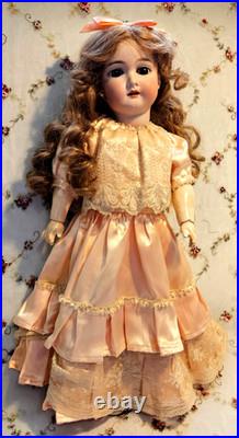 LOVELY 21 Antique German Doll Gebruder Kuhnlenz -BJB -Bisque Head
