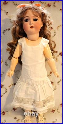 LOVELY 21 Antique German Doll Gebruder Kuhnlenz -BJB -Bisque Head