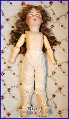 LOVELY 21 Antique German Doll Gebruder Kuhnlenz -BJB -Bisque Head