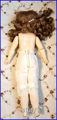 LOVELY 21 Antique German Doll Gebruder Kuhnlenz -BJB -Bisque Head
