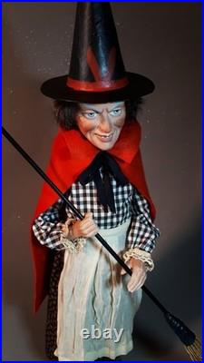 Large 24,8Paper macheGerman WITCHCandy Containerby Paul Turner HNY26-01