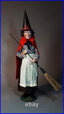 Large 24,8Paper macheGerman WITCHCandy Containerby Paul Turner HNY26-01