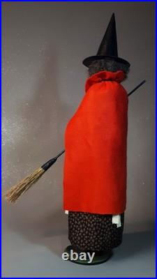 Large 24,8Paper macheGerman WITCHCandy Containerby Paul Turner HNY26-01