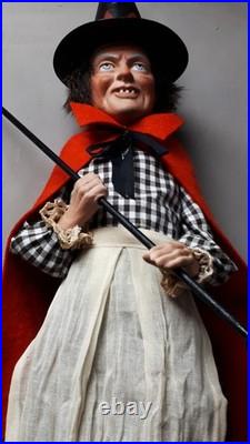 Large 24,8Paper macheGerman WITCHCandy Containerby Paul Turner HNY26-01