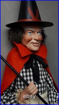 Large 24,8Paper macheGerman WITCHCandy Containerby Paul Turner HNY26-01