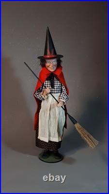 Large 24,8Paper macheGerman WITCHCandy Containerby Paul Turner HNY26-01