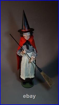 Large 24,8Paper macheGerman WITCHCandy Containerby Paul Turner HNY26-01