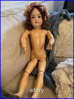 Large 28 Mold Kestner 171 German Bisque Head Child Doll As Is Free Ship