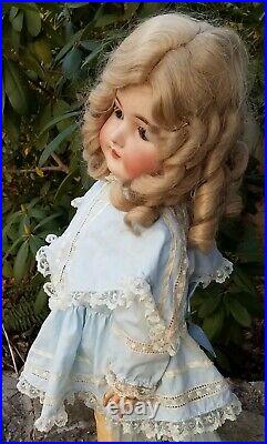 Large 30 Antique Queen Louise Doll Bisque Head German Armand Marseille A. M
