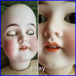 Large 30 Antique Queen Louise Doll Bisque Head German Armand Marseille A. M
