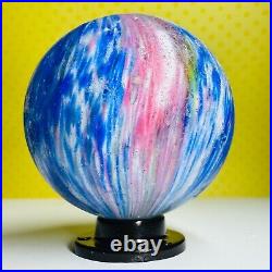 Large Antique 2.02 German Onionskin 4 Panel Lobe Blue Pink EOD Handmade Marble Large Antique 2.02 German Onionskin 4 Panel Lobe Blue Pink EOD Handmade Marble